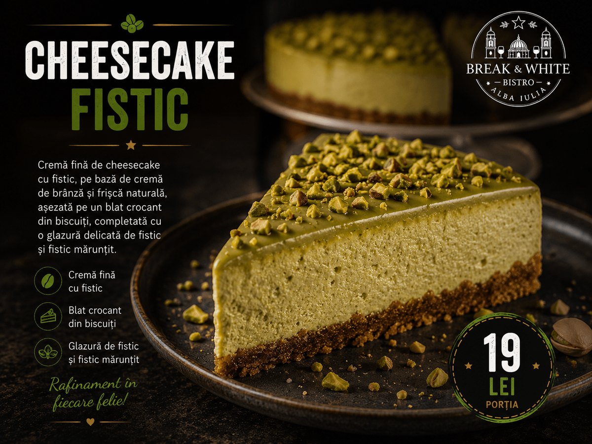 Cheesecake cu Fistic
